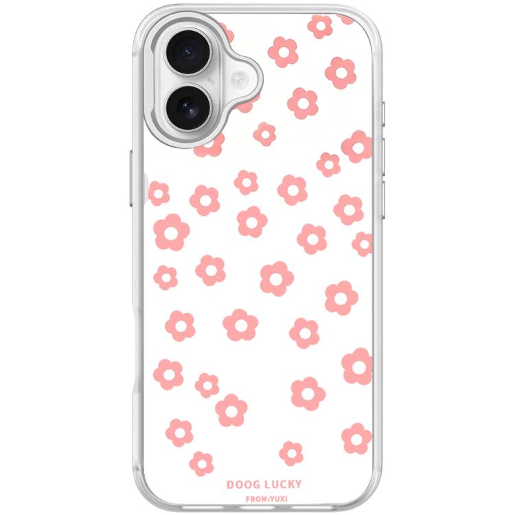 For iPhone 17 Laser Flower Pattern Magnetic Phone Case