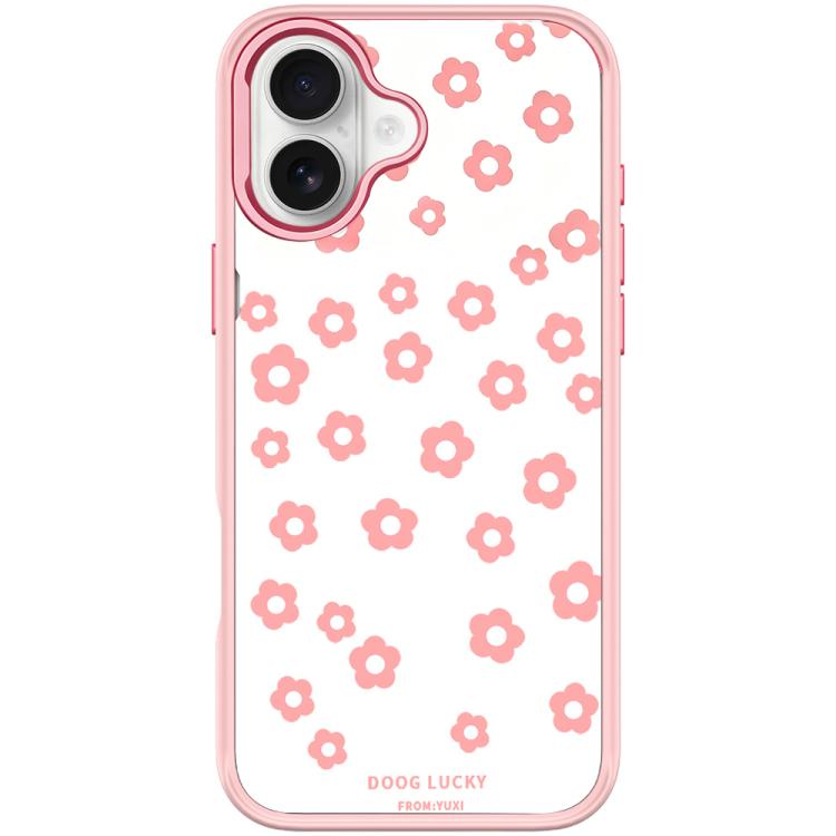 For iPhone 17 Laser Flower Pattern Magnetic Phone Case