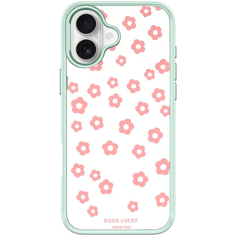 For iPhone 17 Laser Flower Pattern Magnetic Phone Case
