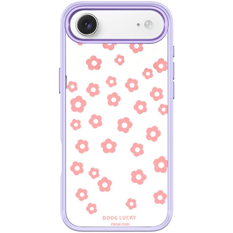For iPhone Air Laser Flower Pattern Magnetic Phone Case