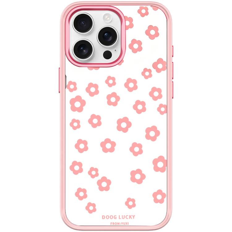 For iPhone 15 Pro Max Laser Flower Pattern Magnetic Phone Case