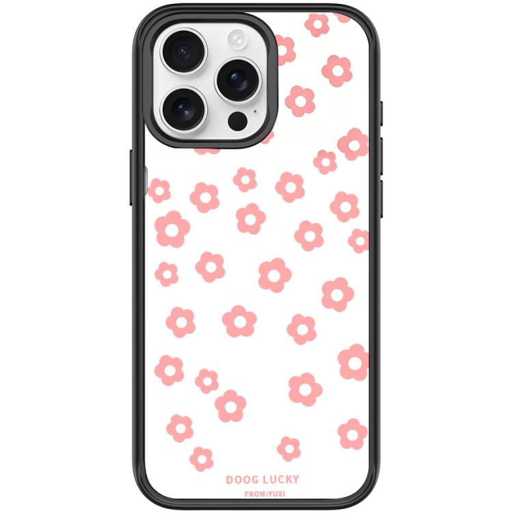 For iPhone 15 Pro Laser Flower Pattern Magnetic Phone Case