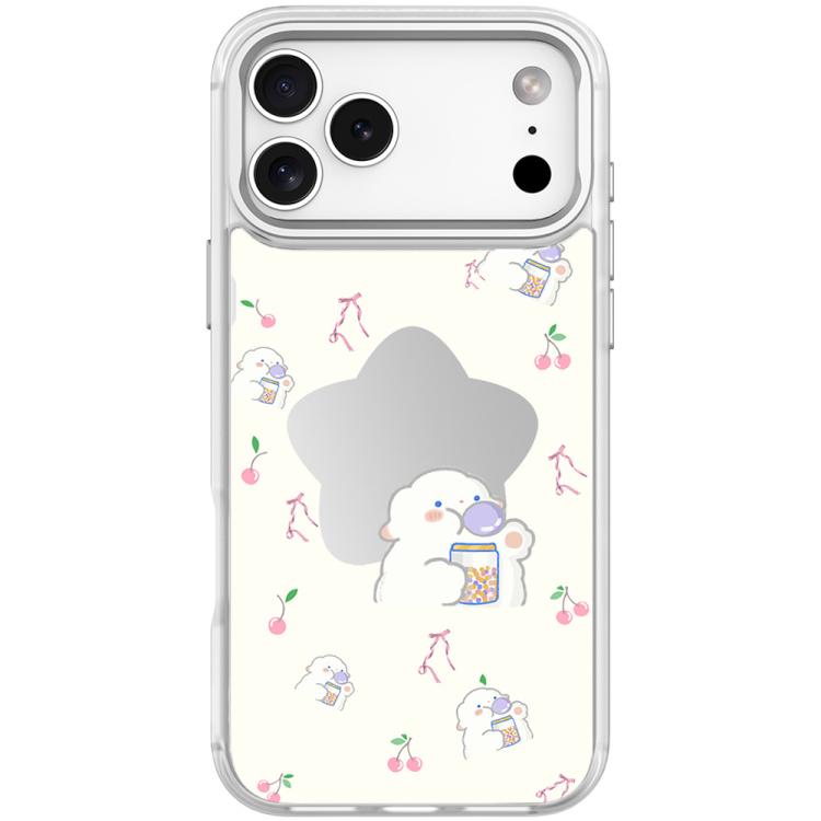 For iPhone 17 Pro Adorable Star Sheep Pattern Magnetic Phone Case