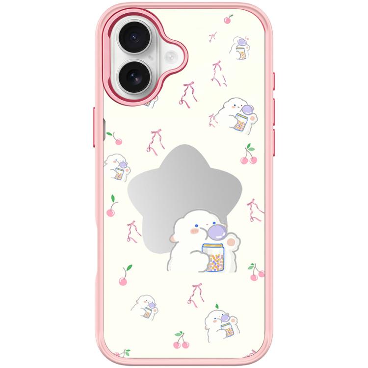 For iPhone 17 Adorable Star Sheep Pattern Magnetic Phone Case