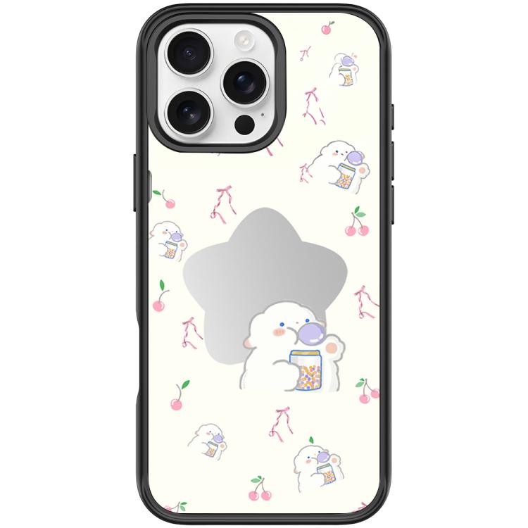 For iPhone 16 Pro Adorable Star Sheep Pattern Magnetic Phone Case