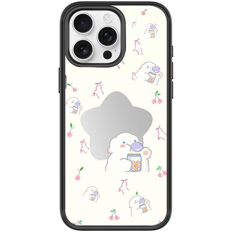 For iPhone 15 Pro Adorable Star Sheep Pattern Magnetic Phone Case