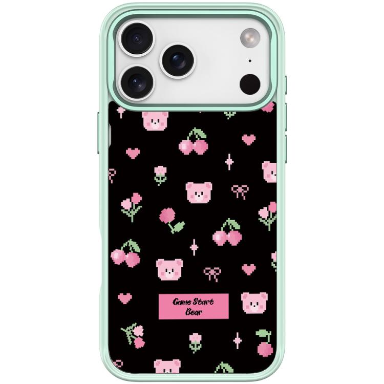 For iPhone 17 Pro Max Cherry Pattern Magnetic Phone Case