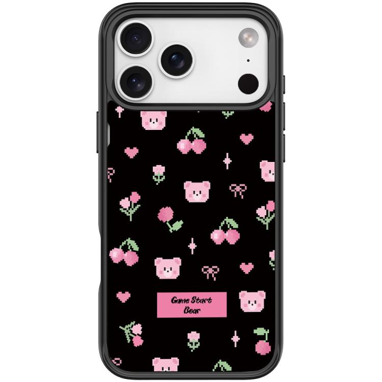 For iPhone 17 Pro Cherry Pattern Magnetic Phone Case
