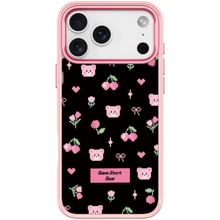 For iPhone 17 Pro Cherry Pattern Magnetic Phone Case