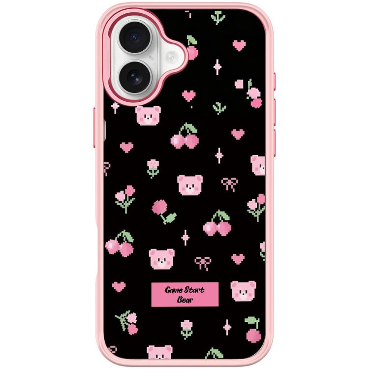 For iPhone 17 Cherry Pattern Magnetic Phone Case