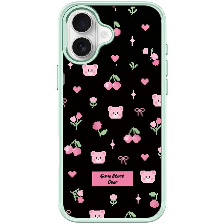 For iPhone 17 Cherry Pattern Magnetic Phone Case