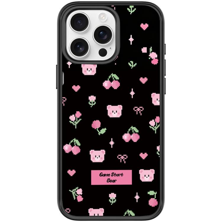 For iPhone 15 Pro Max Cherry Pattern Magnetic Phone Case