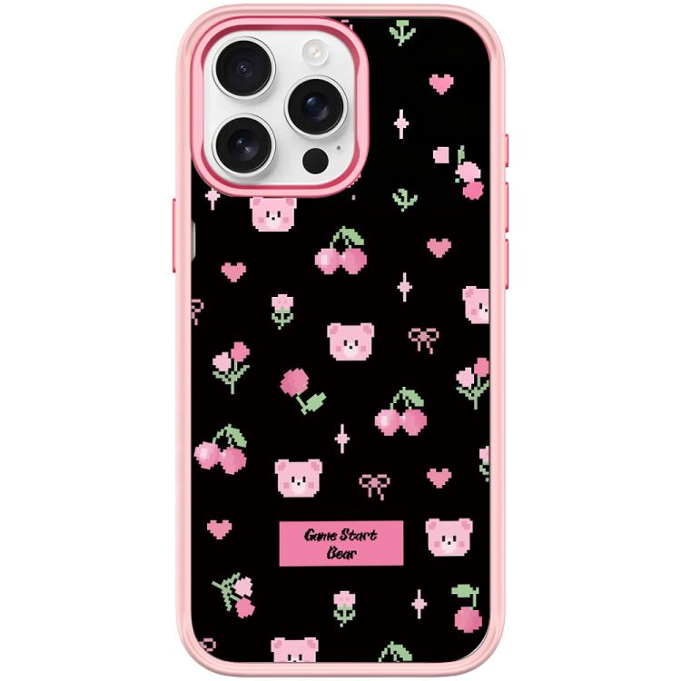 For iPhone 15 Pro Cherry Pattern Magnetic Phone Case