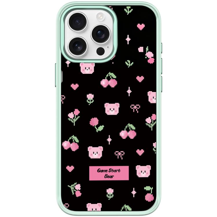 For iPhone 15 Pro Cherry Pattern Magnetic Phone Case