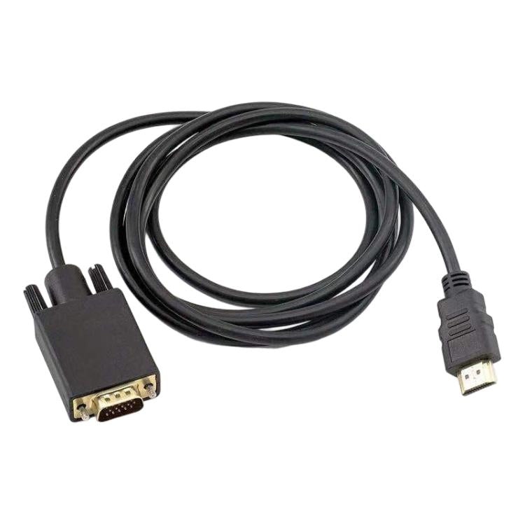 WG146 1080P HDMI to VGA Computer Monitor Adapter Cable, Length: 1.8m - Black