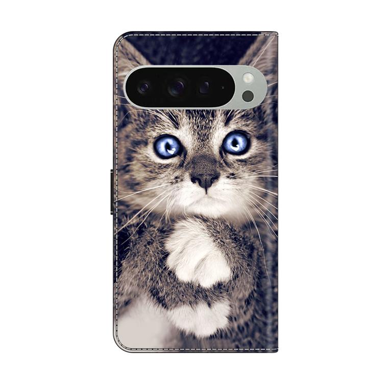 For Google Pixel 9 Pro Crystal-Like Painted Vegan Leather Phone Case