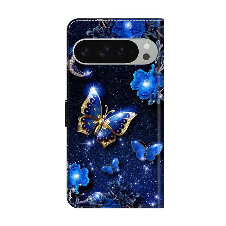 For Google Pixel 9 Pro Crystal-Like Painted Vegan Leather Phone Case
