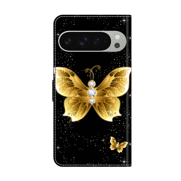 For Google Pixel 9 Pro Crystal-Like Painted Vegan Leather Phone Case