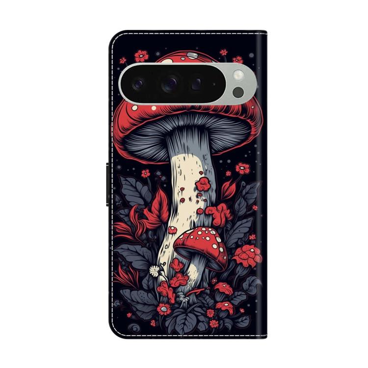 For Google Pixel 9 Pro Crystal-Like Painted Vegan Leather Phone Case