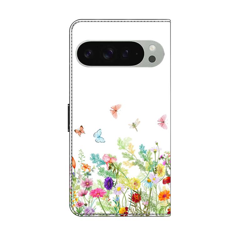 For Google Pixel 9 Pro Crystal-Like Painted Vegan Leather Phone Case