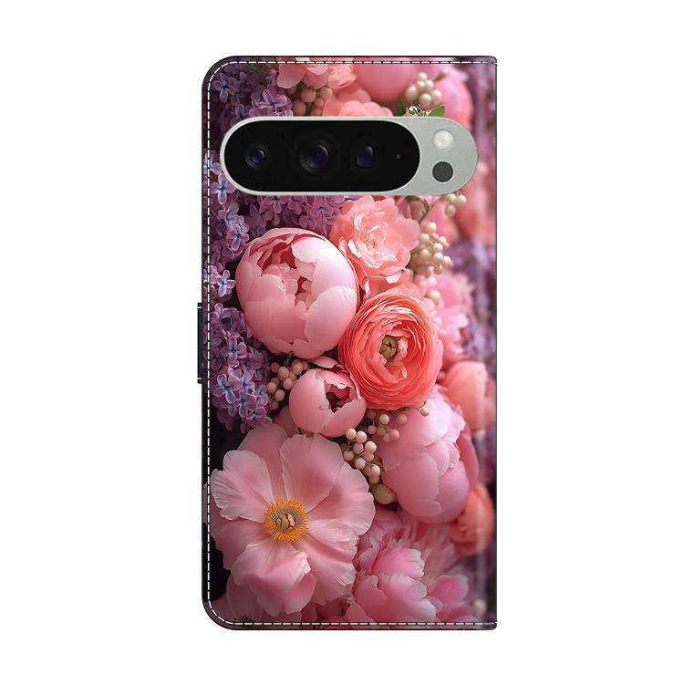 For Google Pixel 9 Pro Crystal-Like Painted Vegan Leather Phone Case