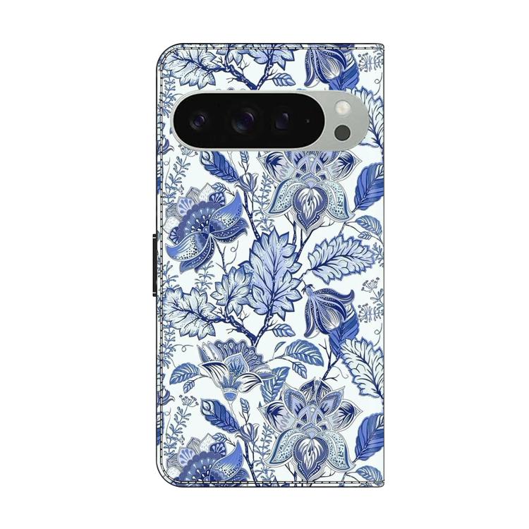 For Google Pixel 9 Pro Crystal-Like Painted Vegan Leather Phone Case