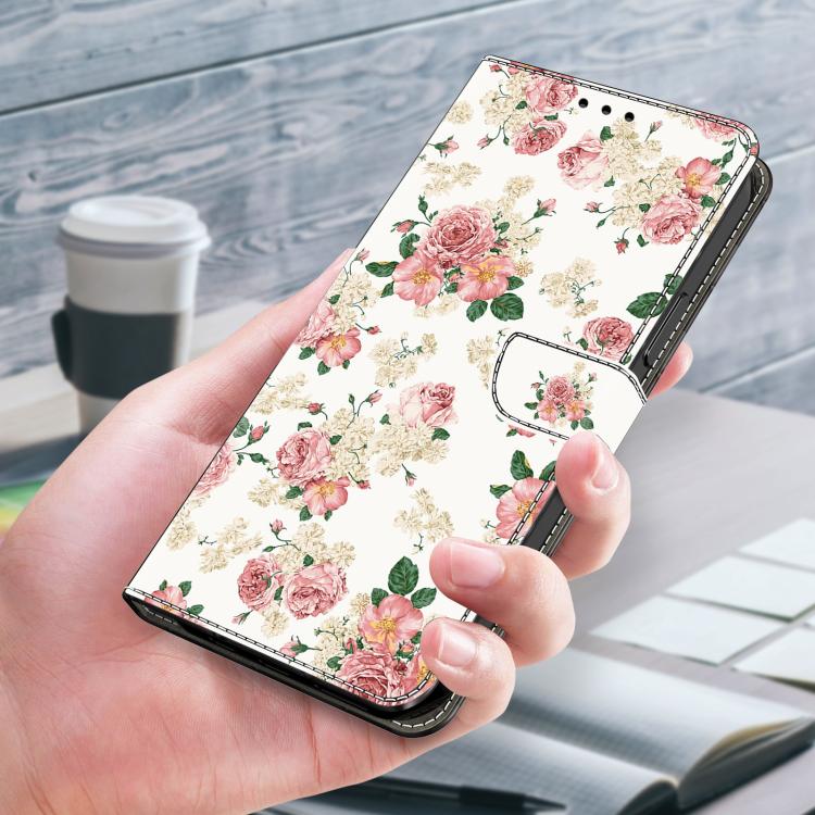 For Google Pixel 9 Pro Crystal-Like Painted Vegan Leather Phone Case