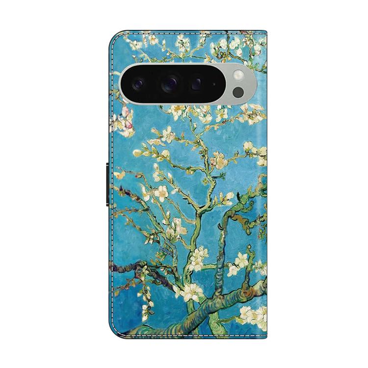 For Google Pixel 9 Pro Crystal-Like Painted Vegan Leather Phone Case
