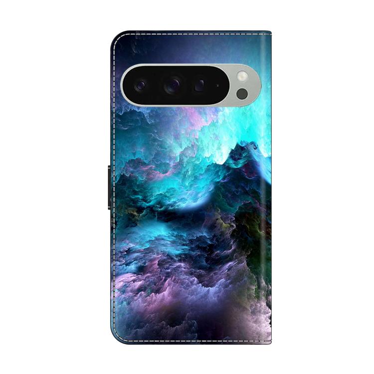 For Google Pixel 9 Pro Crystal-Like Painted Vegan Leather Phone Case