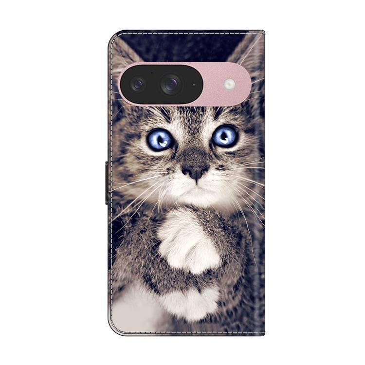 For Google Pixel 9 Crystal-Like Painted Vegan Leather Phone Case