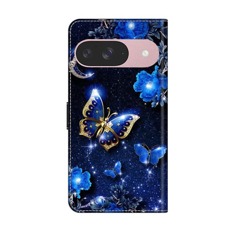 For Google Pixel 9 Crystal-Like Painted Vegan Leather Phone Case
