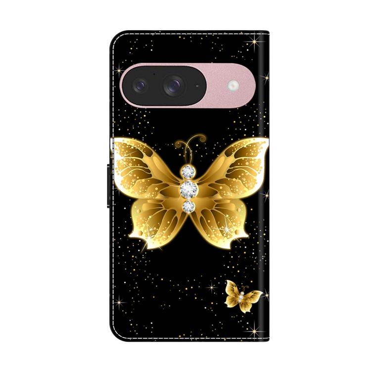 For Google Pixel 9 Crystal-Like Painted Vegan Leather Phone Case