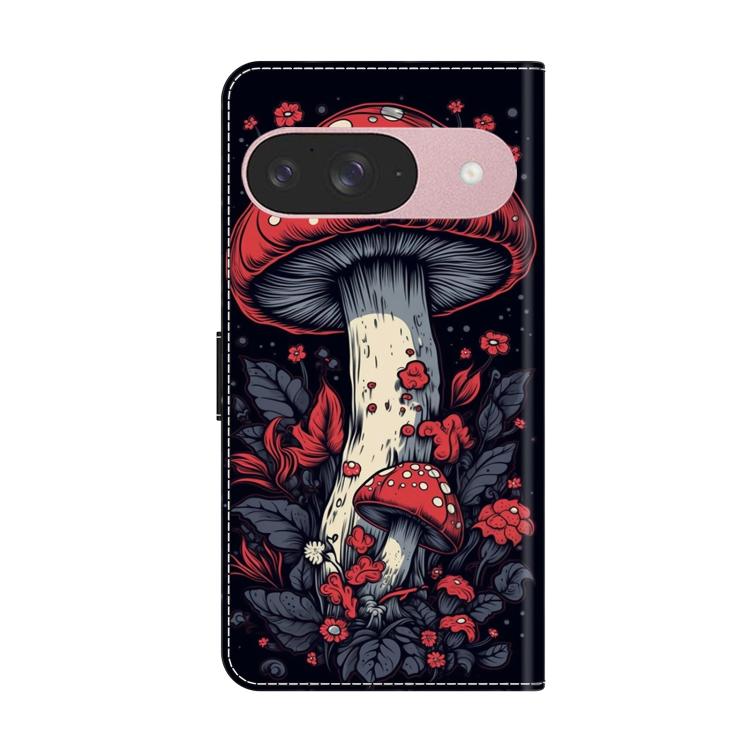 For Google Pixel 9 Crystal-Like Painted Vegan Leather Phone Case
