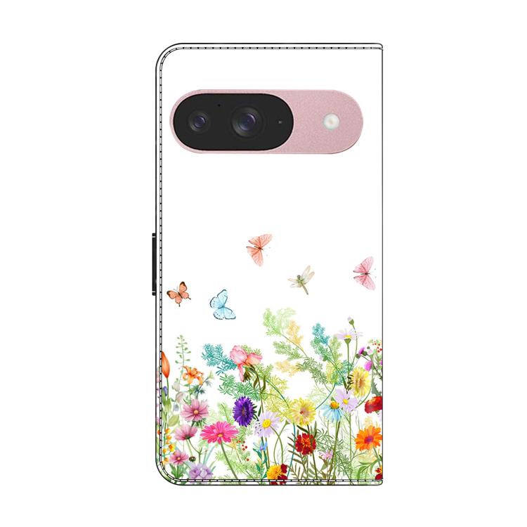 For Google Pixel 9 Crystal-Like Painted Vegan Leather Phone Case