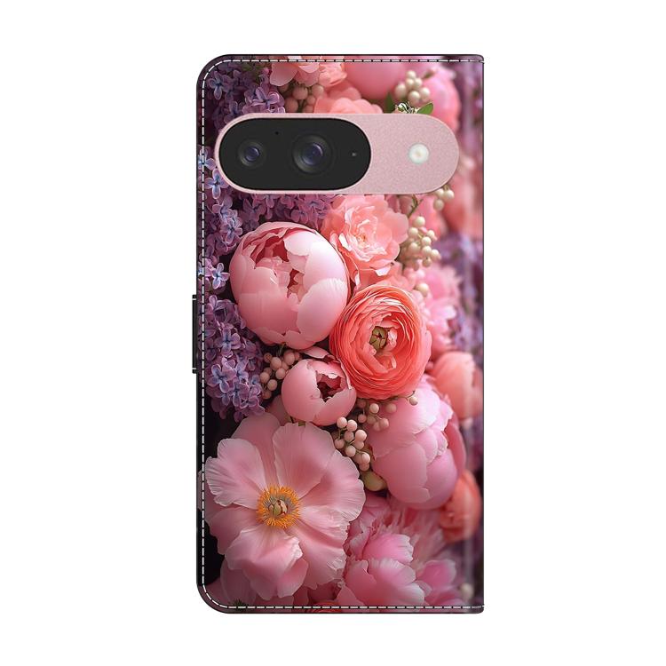 For Google Pixel 9 Crystal-Like Painted Vegan Leather Phone Case
