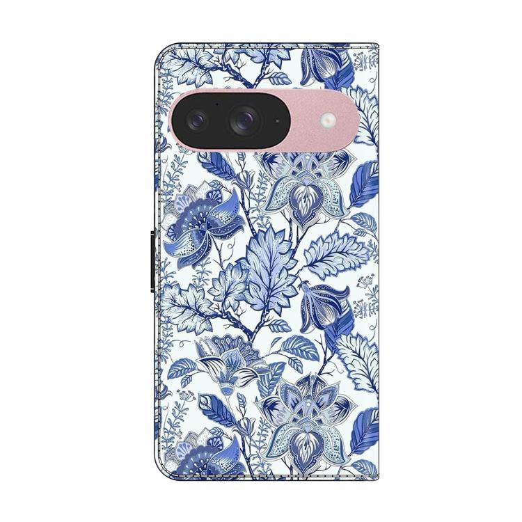 For Google Pixel 9 Crystal-Like Painted Vegan Leather Phone Case