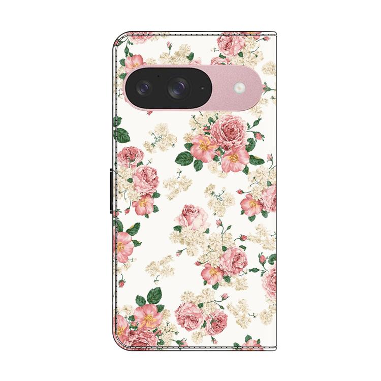 For Google Pixel 9 Crystal-Like Painted Vegan Leather Phone Case