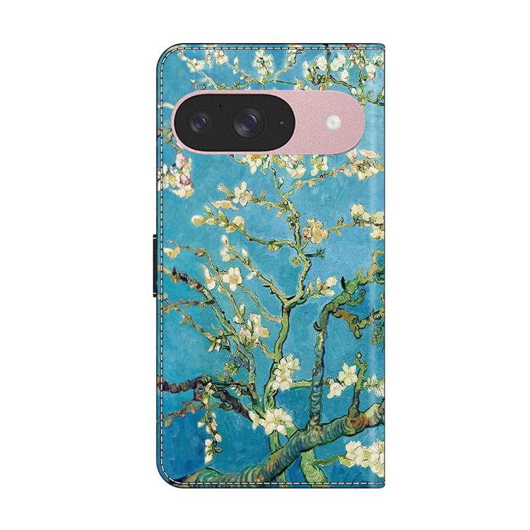 For Google Pixel 9 Crystal-Like Painted Vegan Leather Phone Case