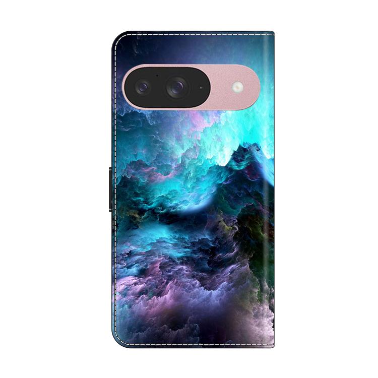 For Google Pixel 9 Crystal-Like Painted Vegan Leather Phone Case