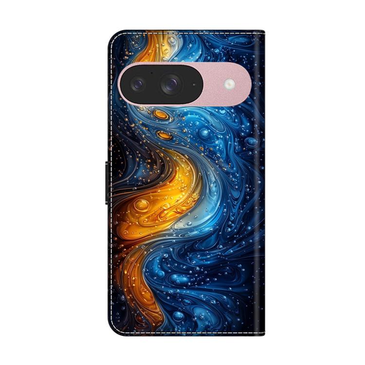For Google Pixel 9 Crystal-Like Painted Vegan Leather Phone Case