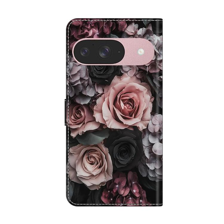 For Google Pixel 9 Crystal-Like Painted Vegan Leather Phone Case