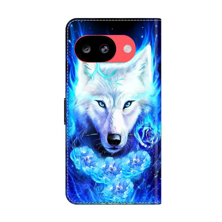 For Google Pixel 10a Crystal-Like Painted Vegan Leather Phone Case