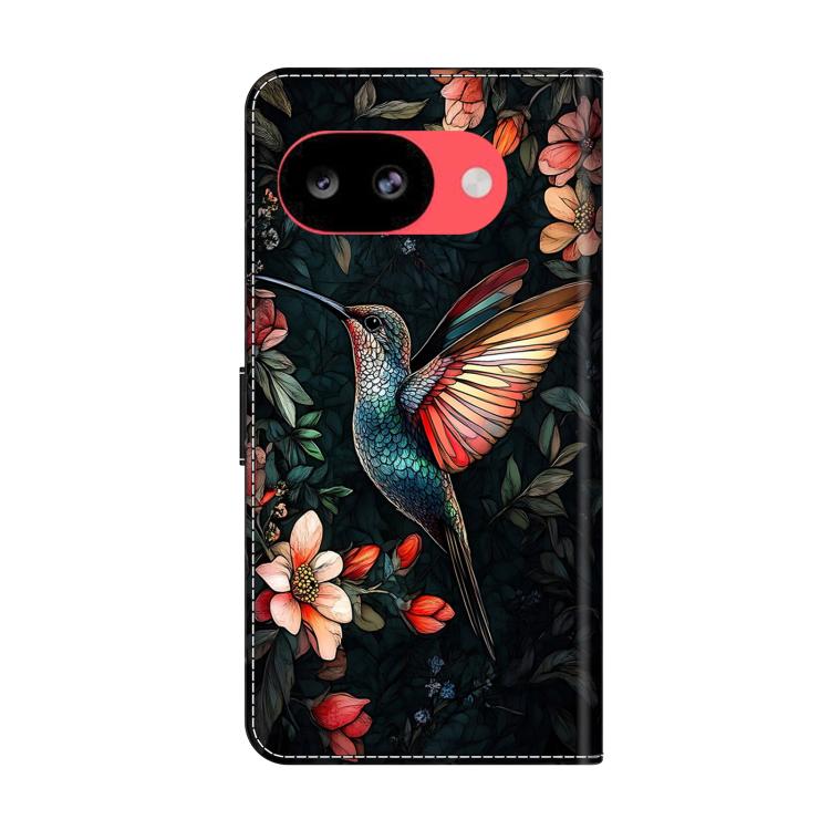 For Google Pixel 10a Crystal-Like Painted Vegan Leather Phone Case
