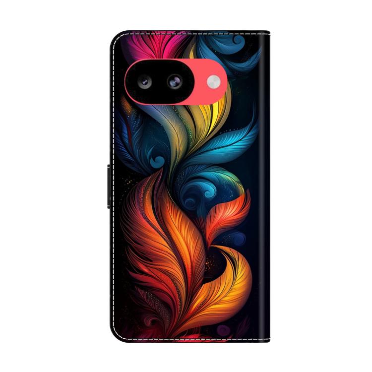 For Google Pixel 10a Crystal-Like Painted Vegan Leather Phone Case