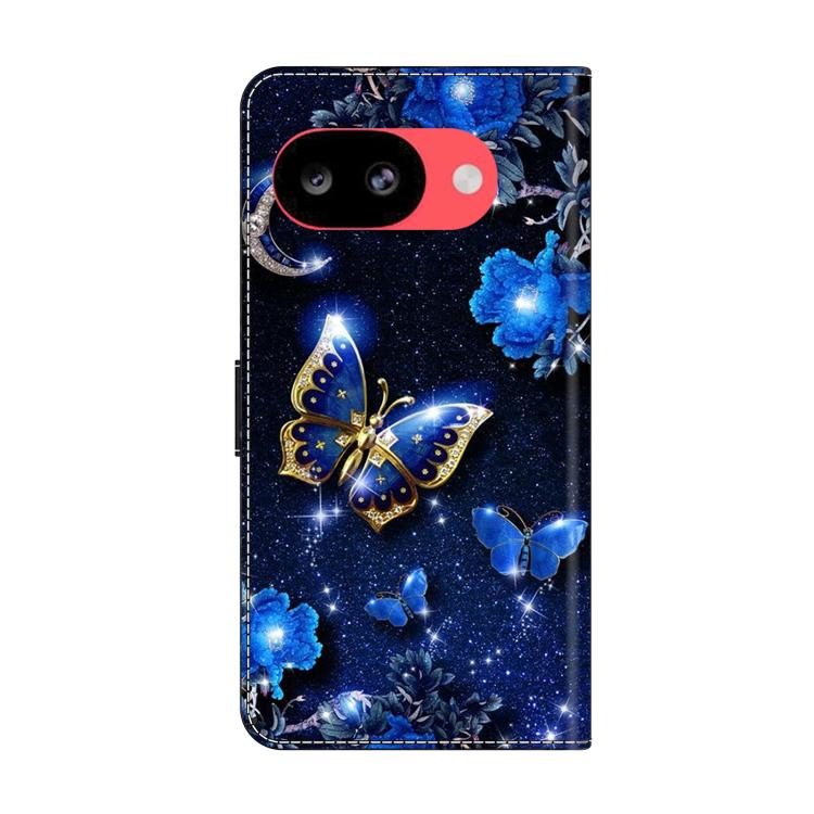 For Google Pixel 10a Crystal-Like Painted Vegan Leather Phone Case