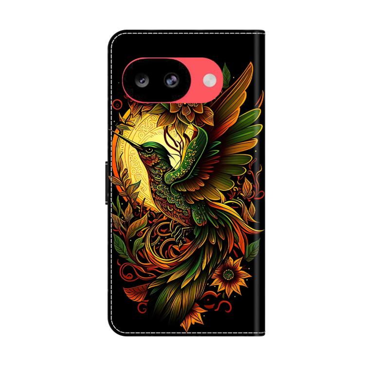 For Google Pixel 10a Crystal-Like Painted Vegan Leather Phone Case