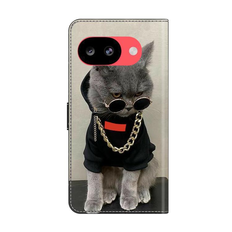 For Google Pixel 10a Crystal-Like Painted Vegan Leather Phone Case