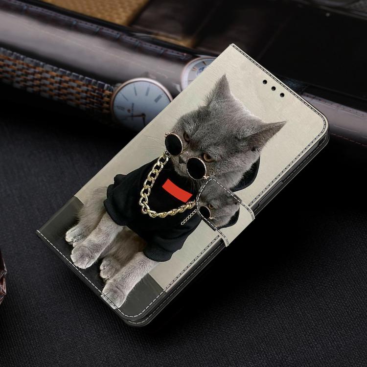For Google Pixel 10a Crystal-Like Painted Vegan Leather Phone Case