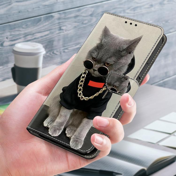 For Google Pixel 10a Crystal-Like Painted Vegan Leather Phone Case