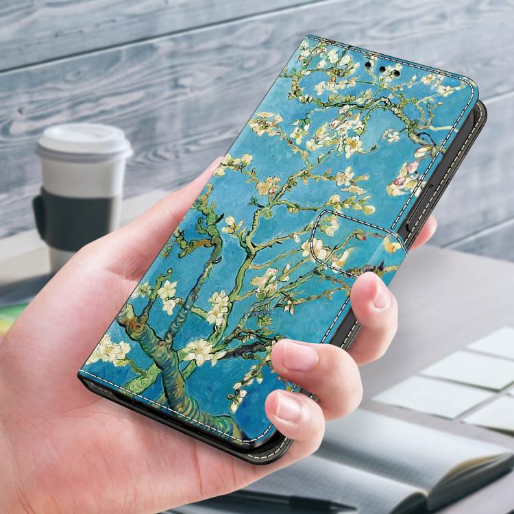 For Google Pixel 10a Crystal-Like Painted Vegan Leather Phone Case